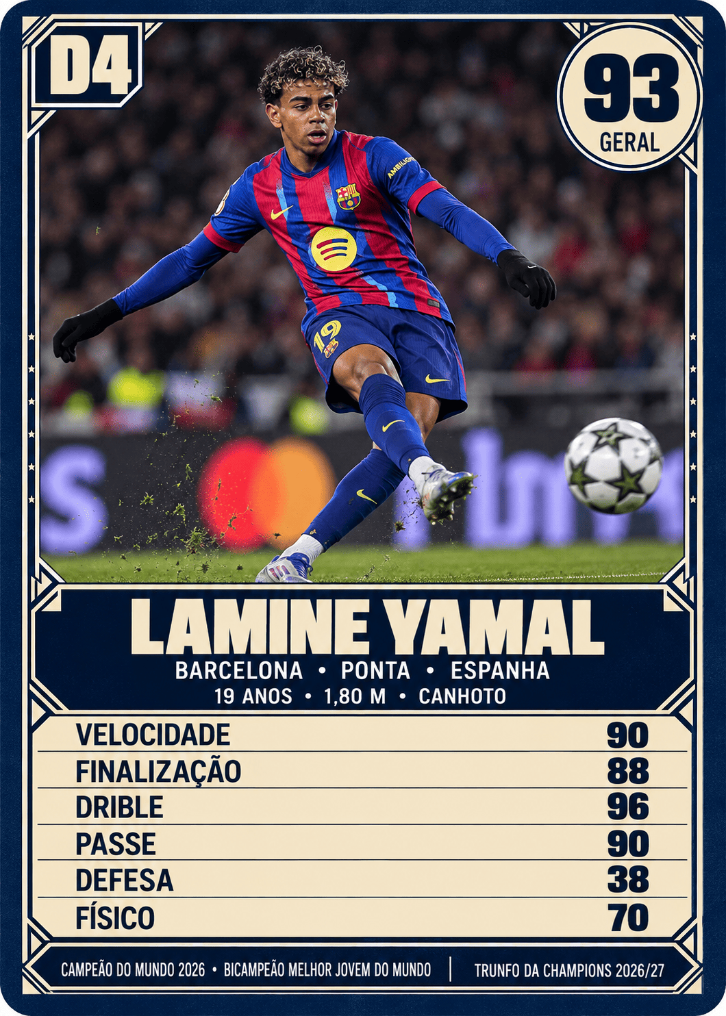 Carta de Lamine Yamal