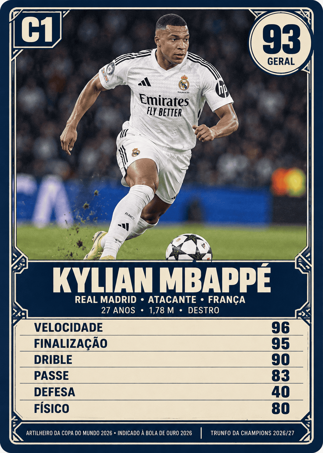 Carta de Kylian Mbappé